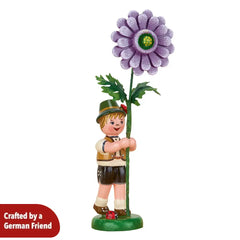 Flower Child Boy with Dahlia