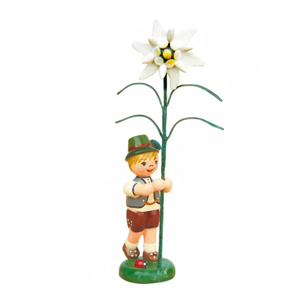Flower Child Boy with Edelweiss