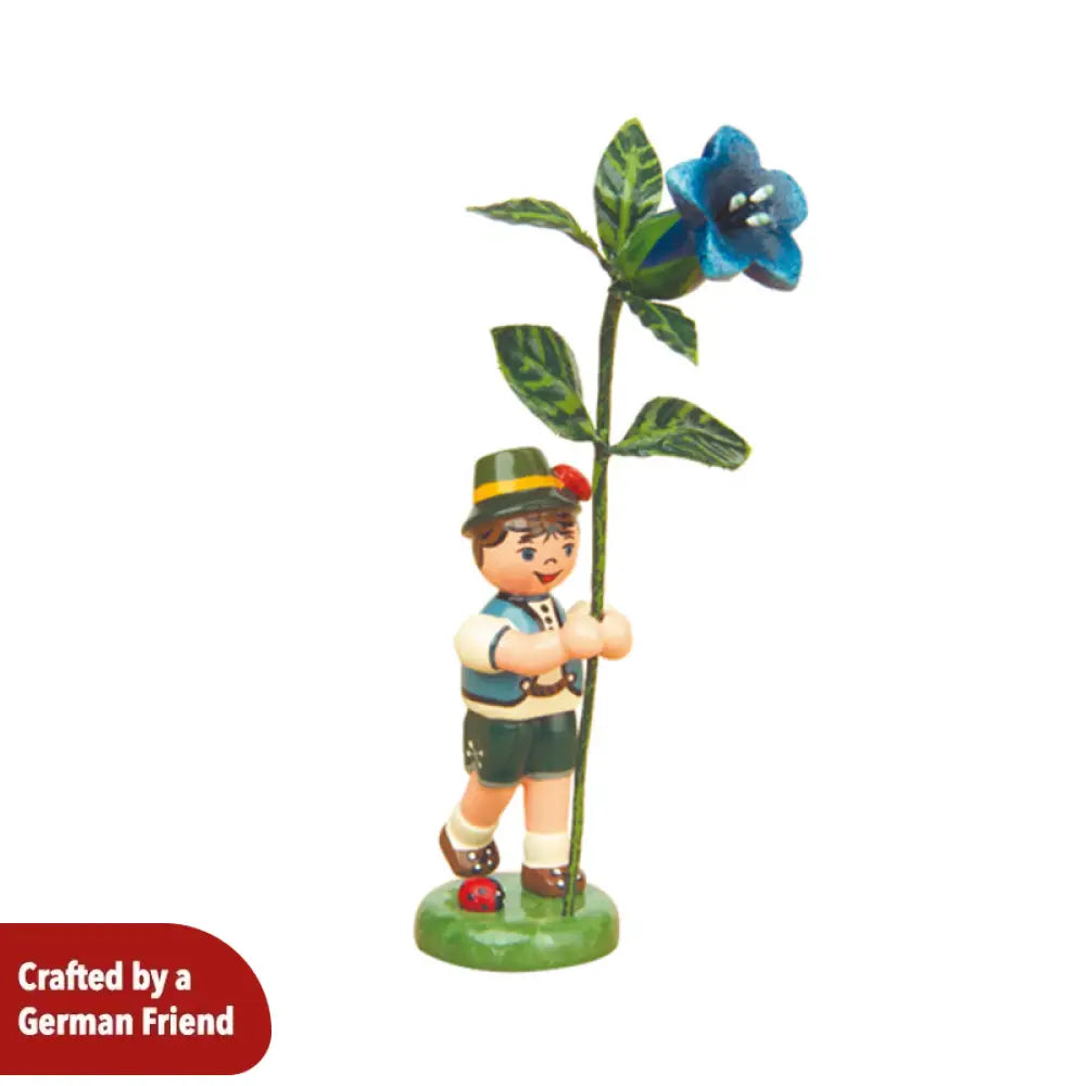 Flower Child Boy with Gentian