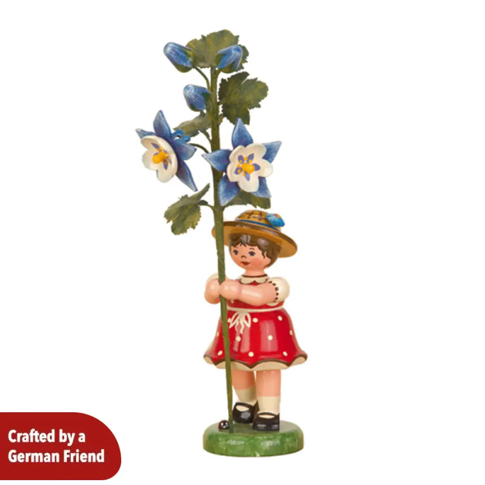 Flower Child Girl with Columbine