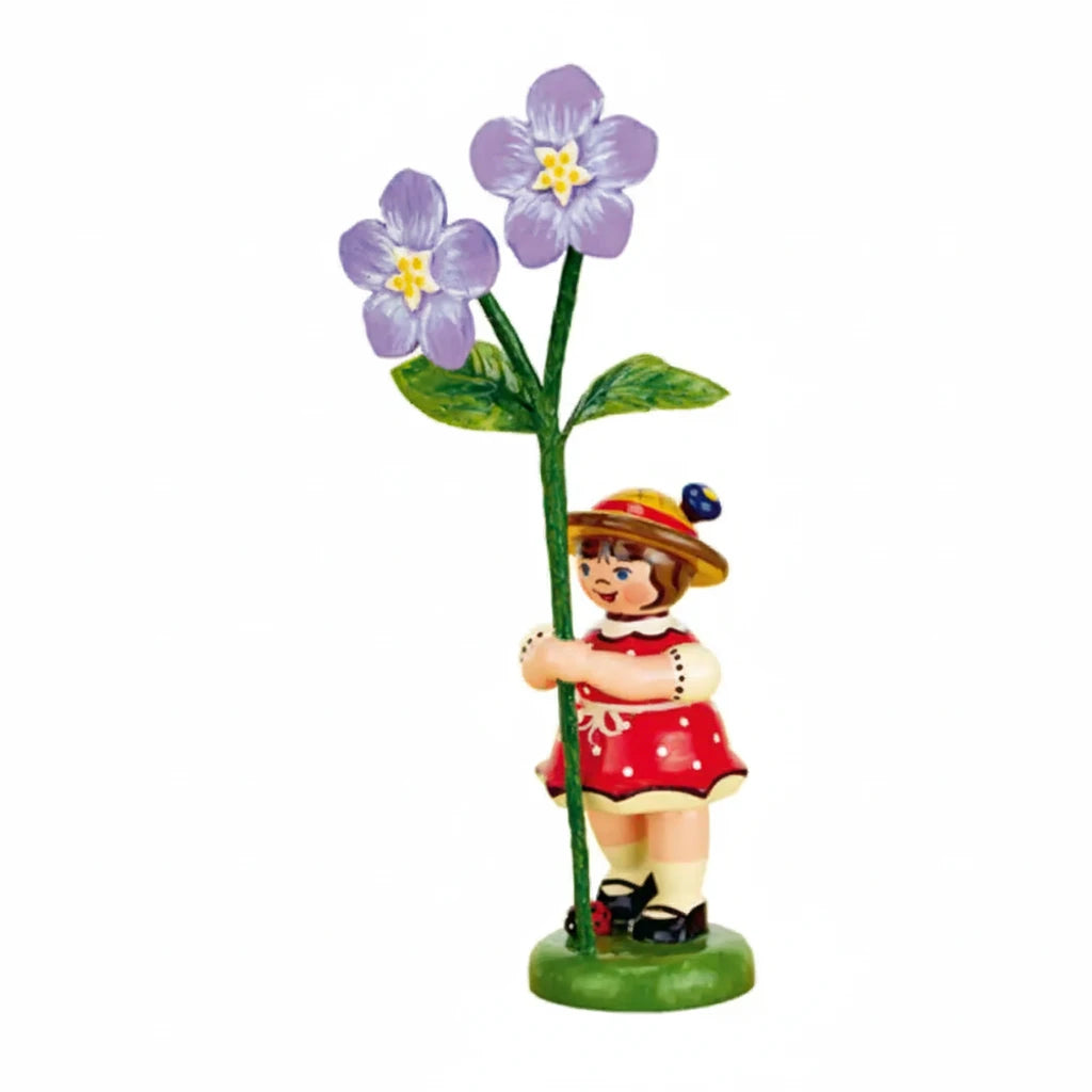 Flower Child Girl with Flax