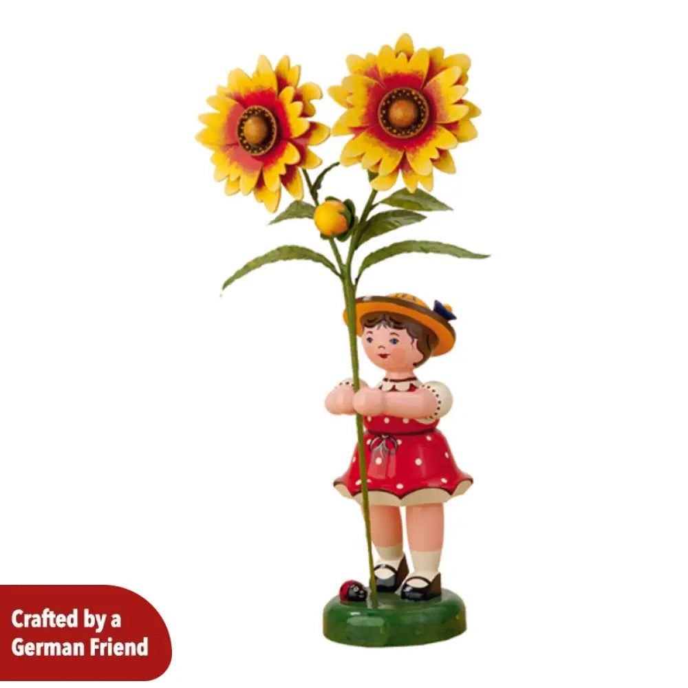 Flower Child Girl with gaillardia