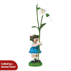 Flower Child Girl with Snowdrops