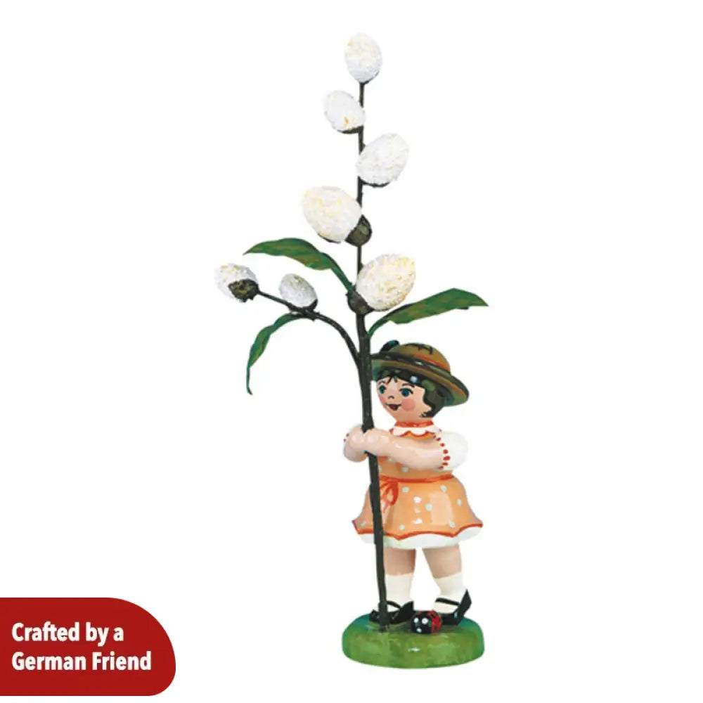 Flower Child Girl with Willow Catkin