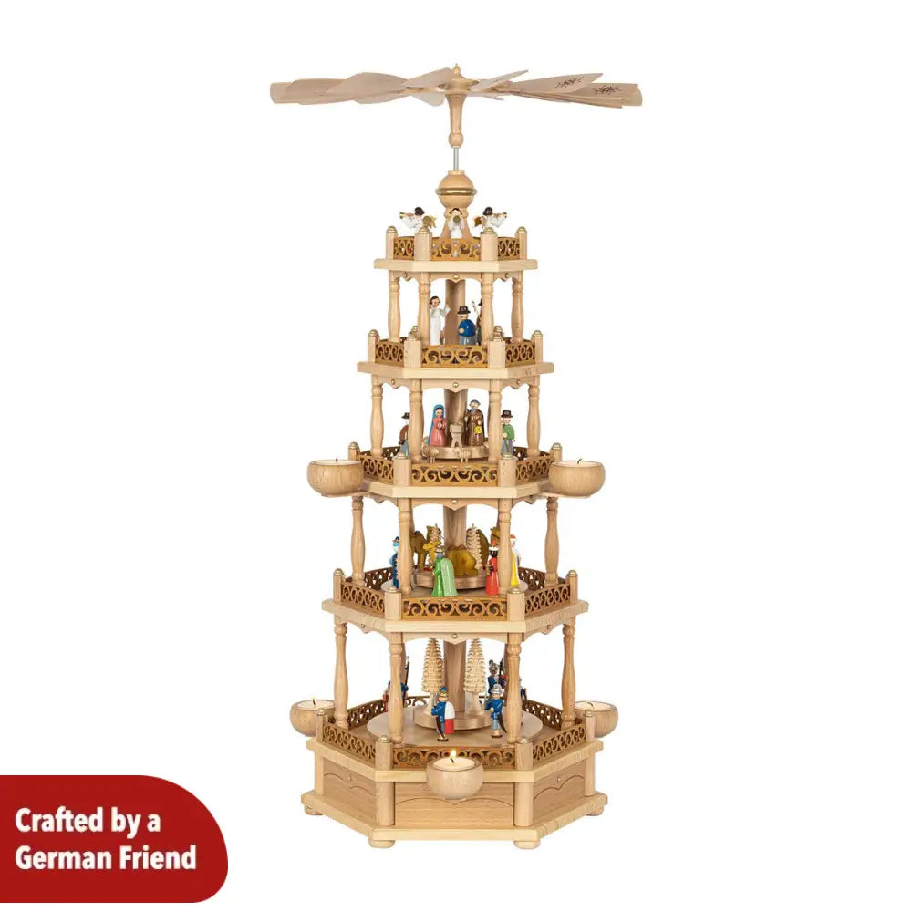 Four-level-Pyramid – Nativity Scene colorful