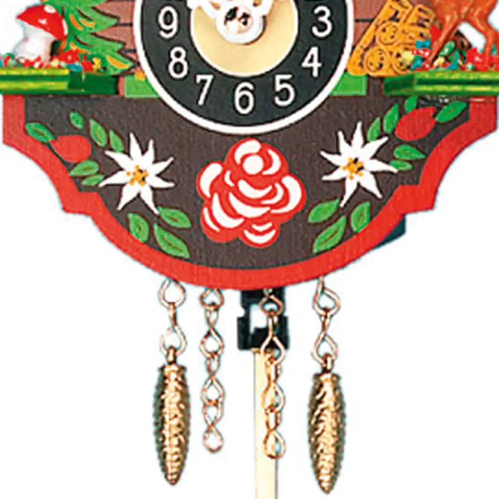 Miniature Quartz Pendulum Clock with Children’s Seesaw