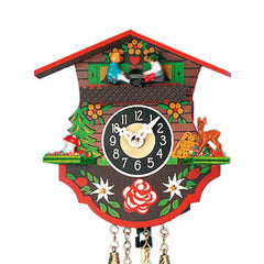 Miniature Quartz Pendulum Clock with Children’s Seesaw