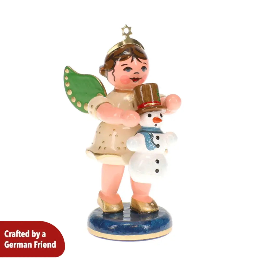 Ornament Angel With Snowman