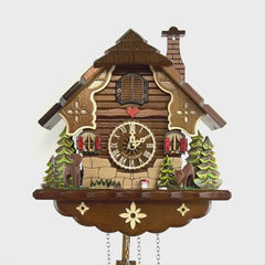 Quartz Cuckoo Clock Enchanted Woodland with Music