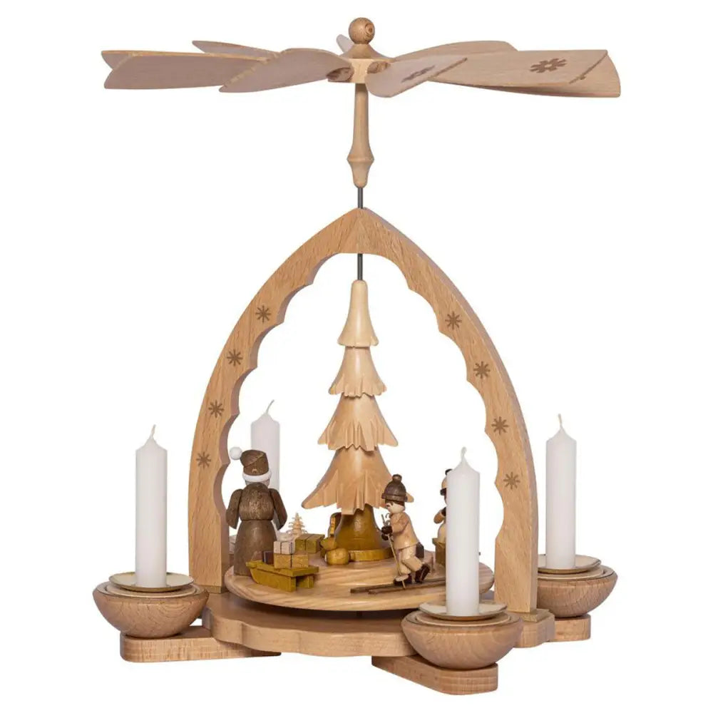 Pyramid - Forest Scene with Children and Gifts