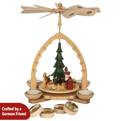 Pyramid - Forest Scene with Children and Gifts Colored