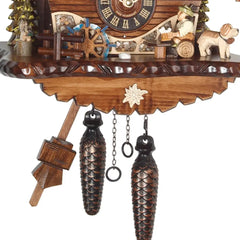 Quartz Cuckoo Clock Chalet with Music and Dancing Couple