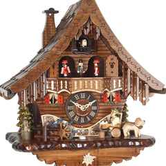 Quartz Cuckoo Clock Chalet with Music and Dancing Couple
