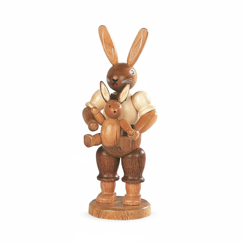 Rabbit Father With Child Natural
