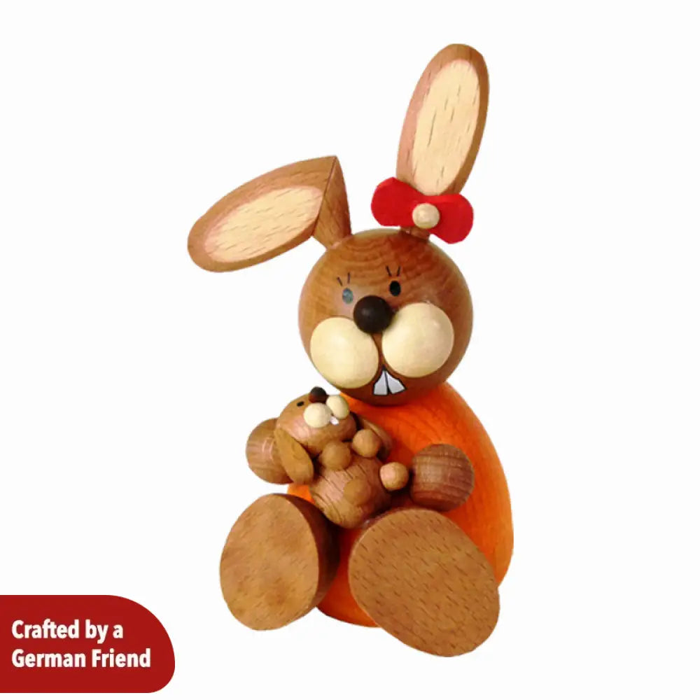 Rabbit mother with child