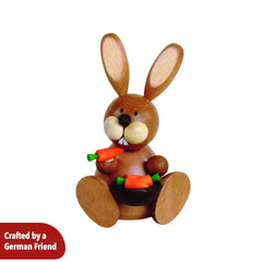 Rabbit with a carrot bowl