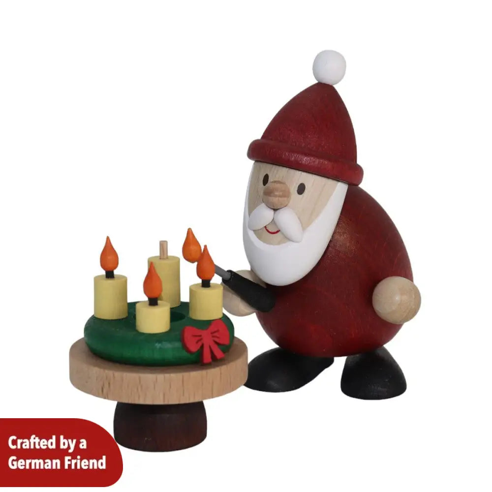 Santa Claus with Advent Wreath