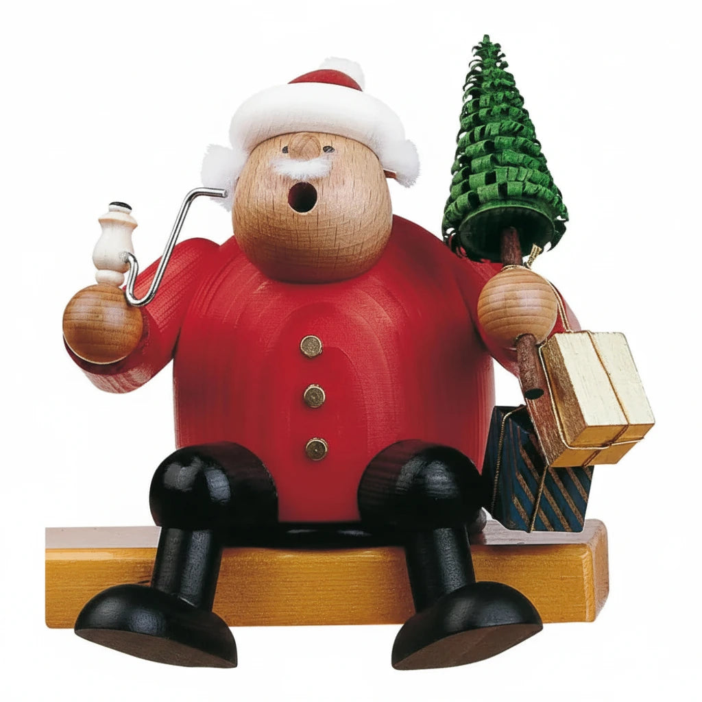 Smoker Chubby Santa Claus Sitting