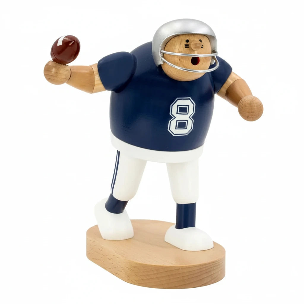 Smoker Football Player Blue