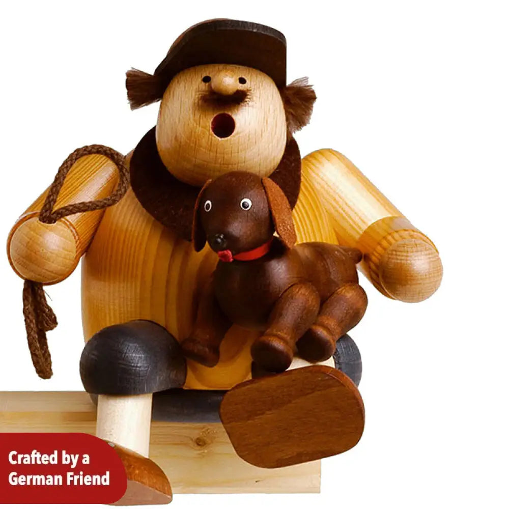 Smoker Sitting Dog Lover