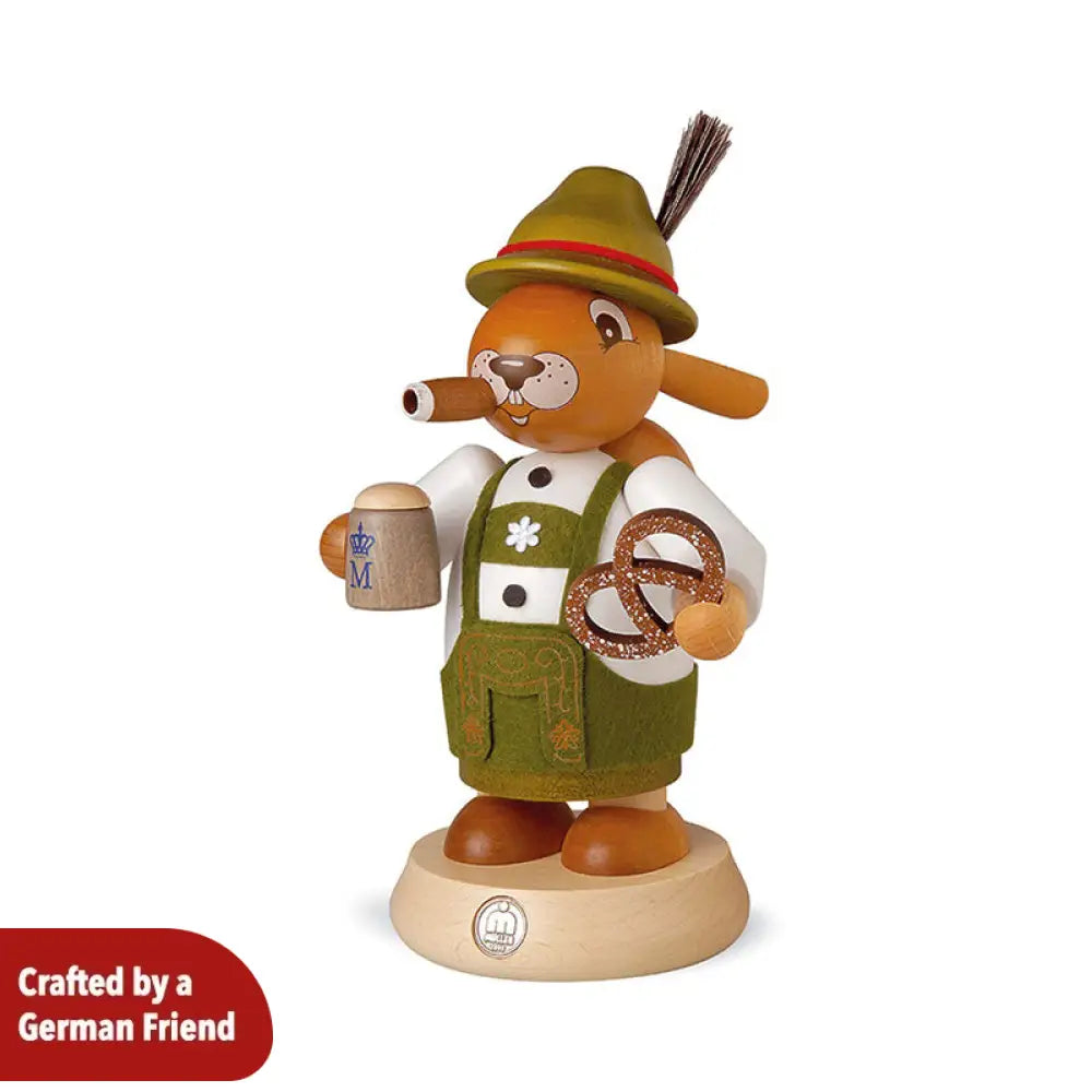 Smoking Man Easter Bunny Bavarian