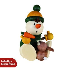 Snowman with bunny