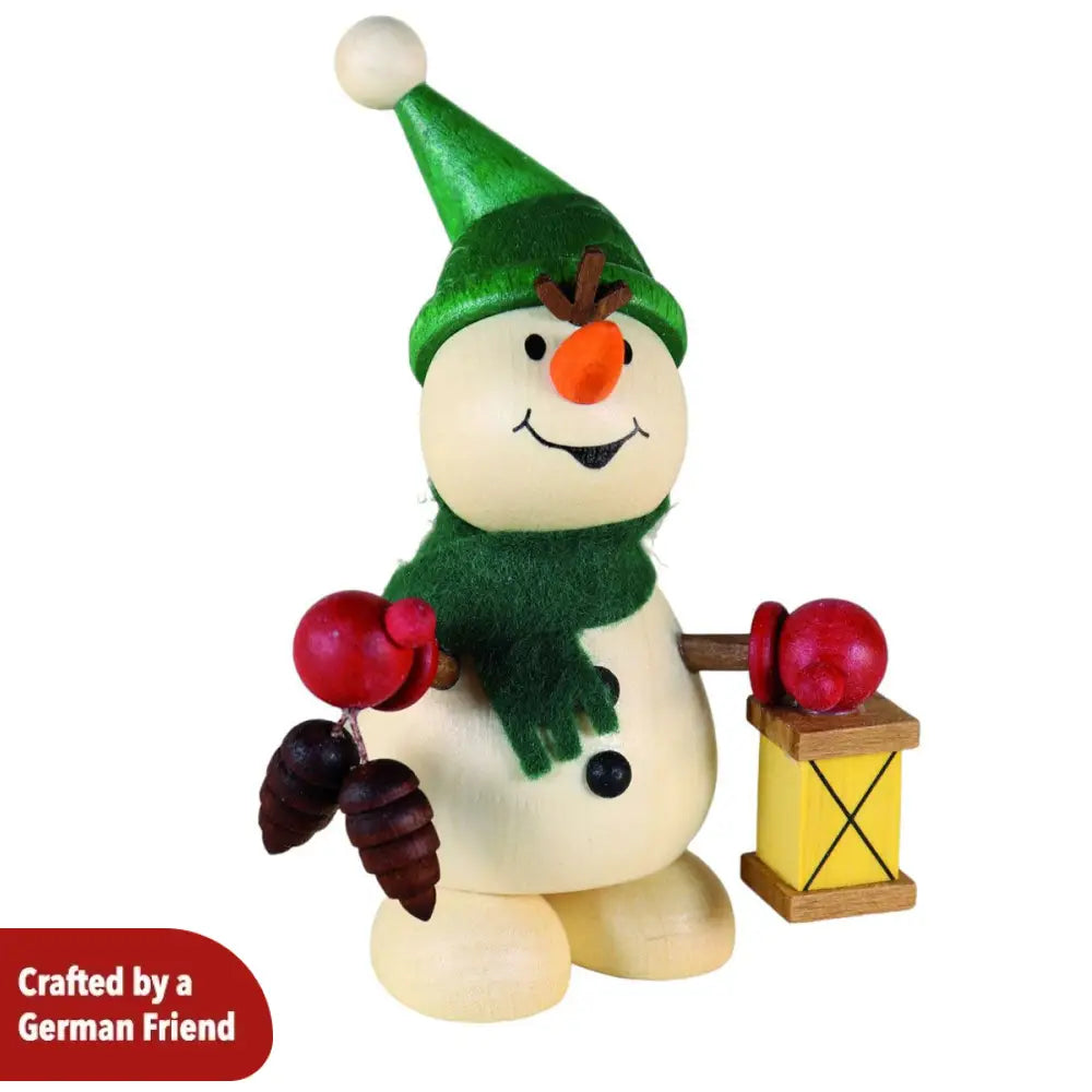 Snowman with lantern