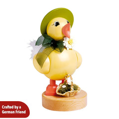 Spring chick with green hat