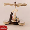 Tealight Pyramid Angel Miner Nutcracker