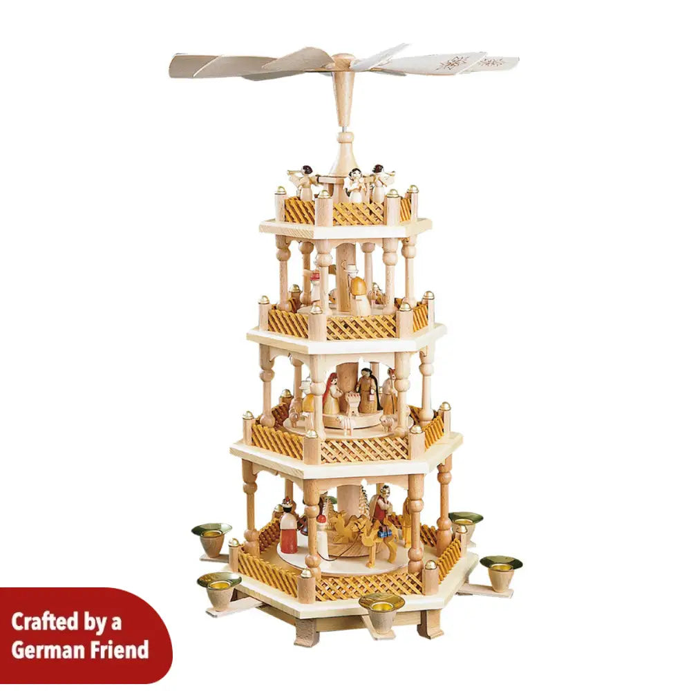 Three-level-Pyramid – Nativity Scene natural