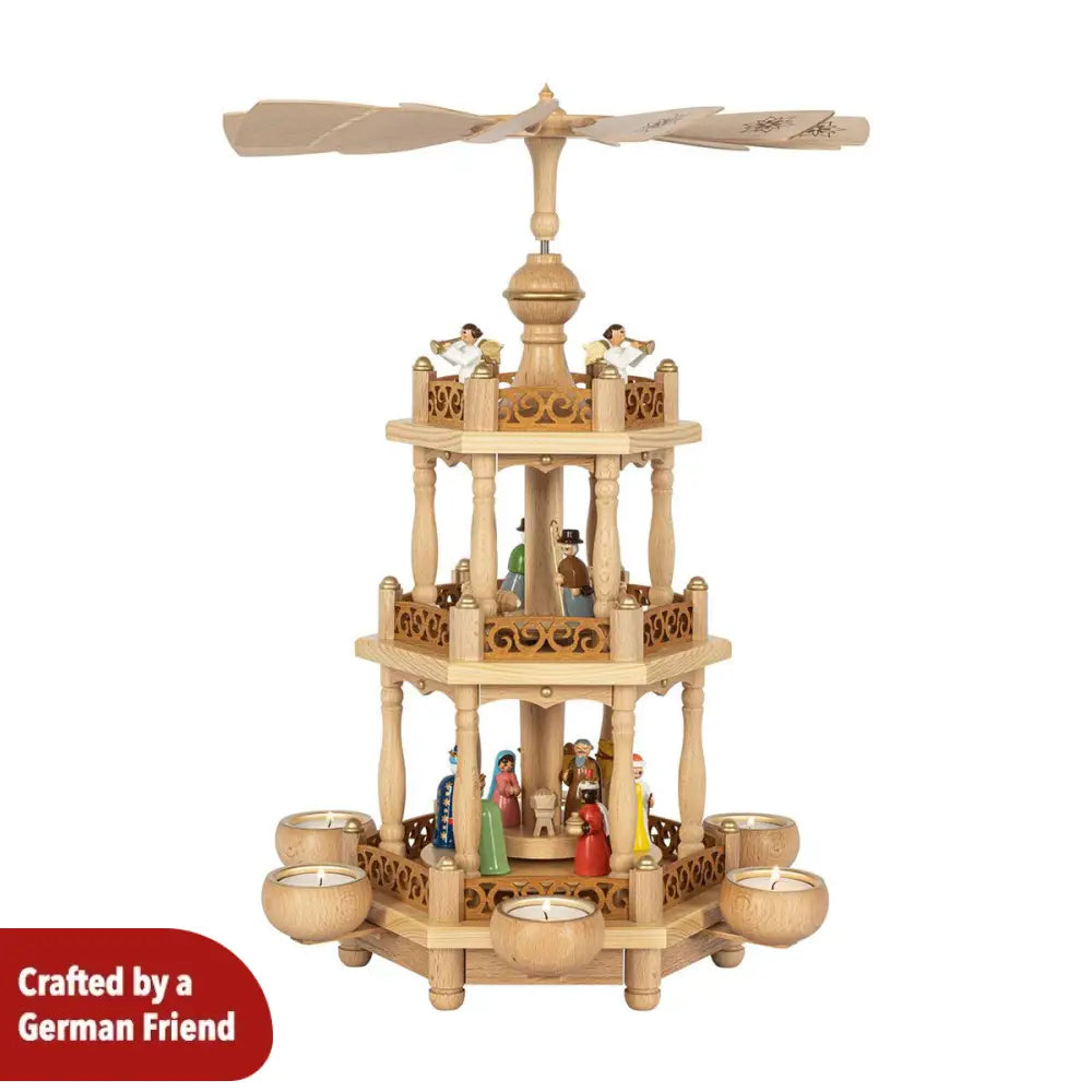 Two-level-Pyramid – Nativity Scene colorful