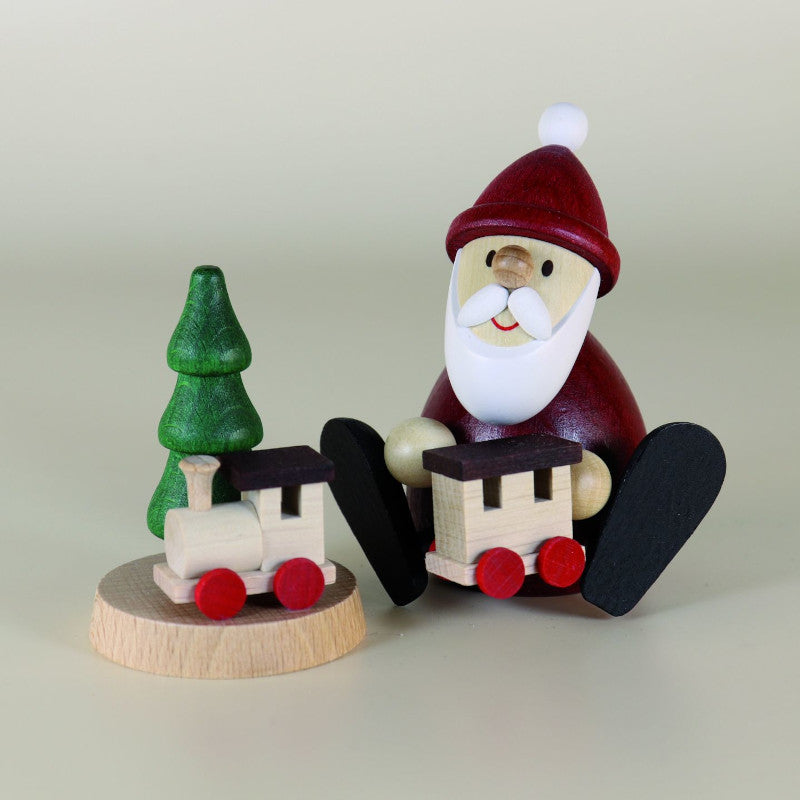 Santa with toy train