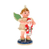 Ornament Engel mit Weihnachtsmann