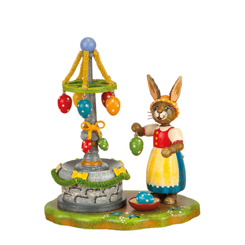 Bunny by an easter well