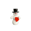 Snowman with heart