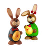 Rabbit couple with eggs