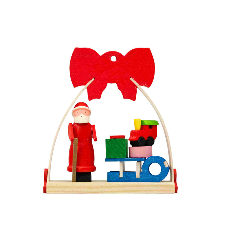 Schleife Santa Claus Ornament - Schlitten