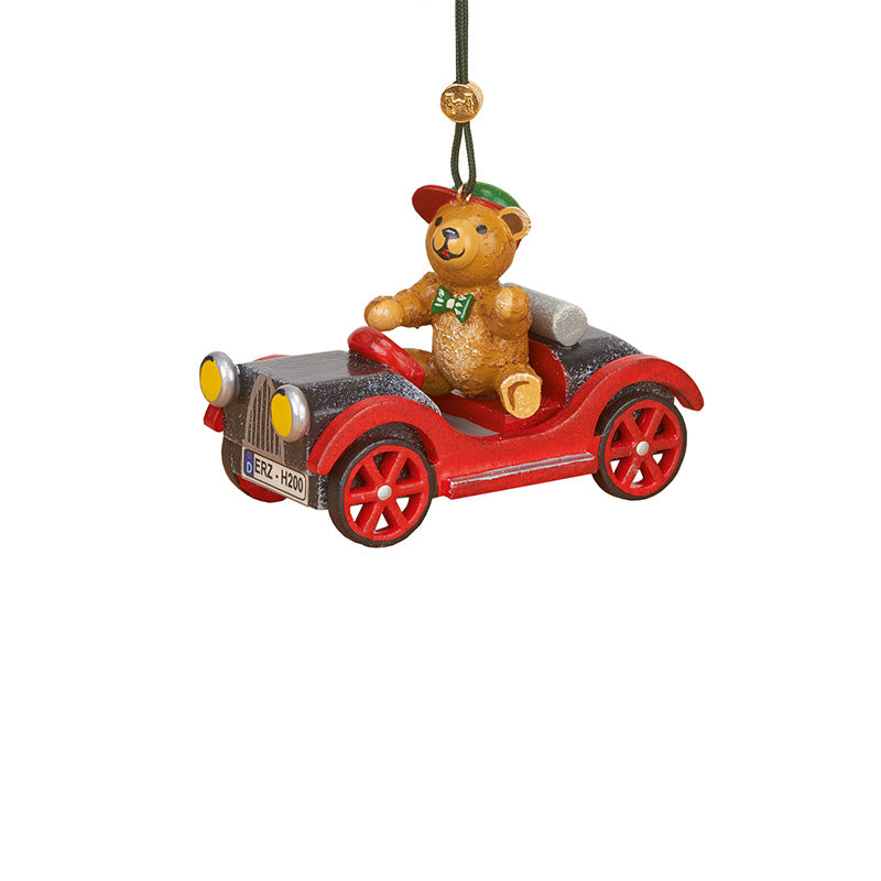 Ornament Teddy on a car