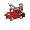 Ornament Teddy on a fire engine